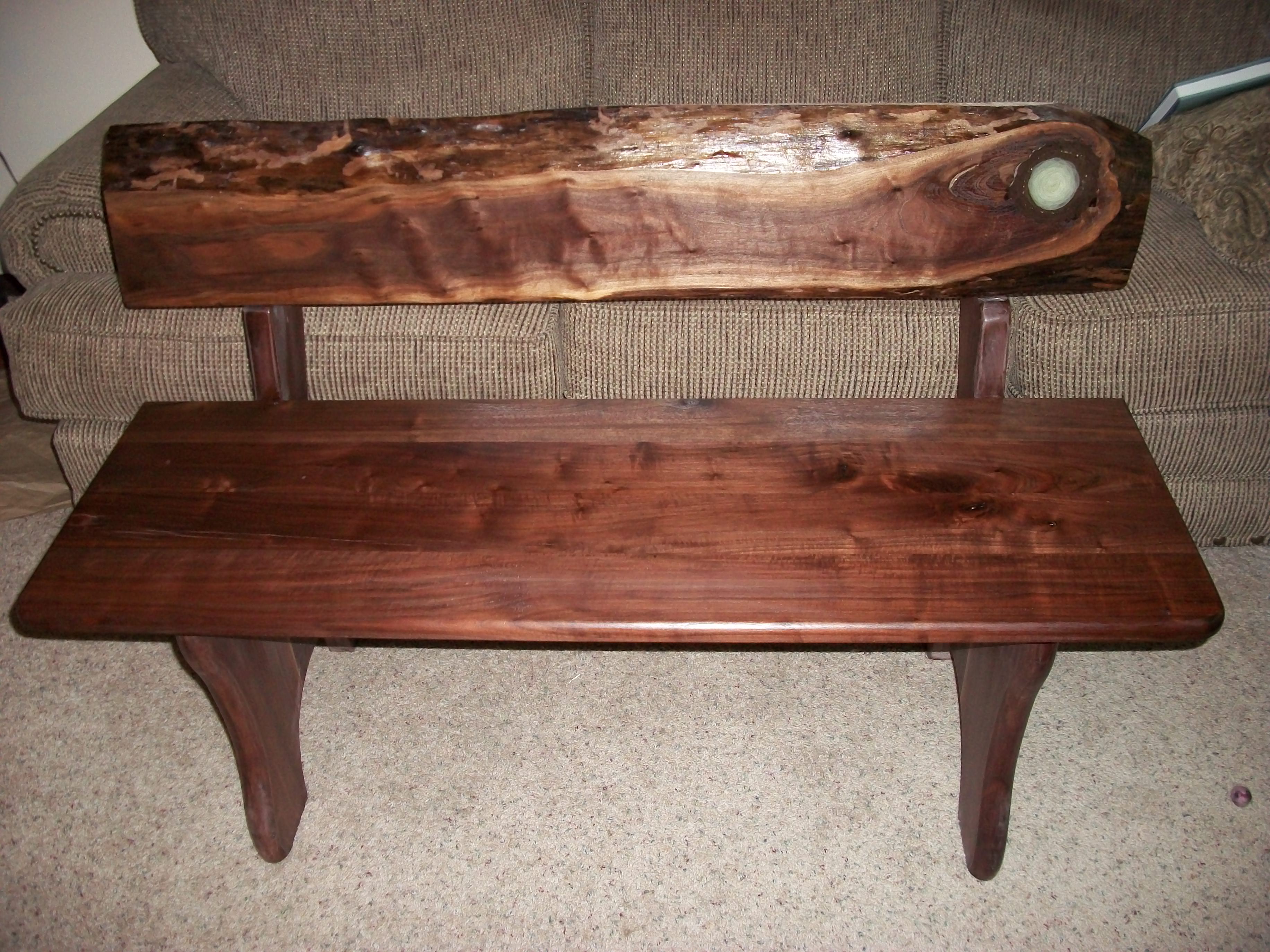 front view of the bench