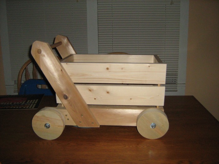 photo of a toy push cart